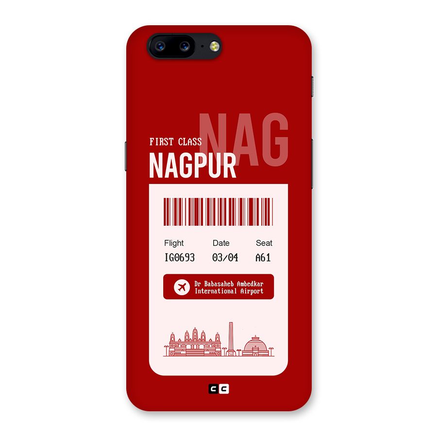 Nagpur Boarding Pass Back Case for OnePlus 5