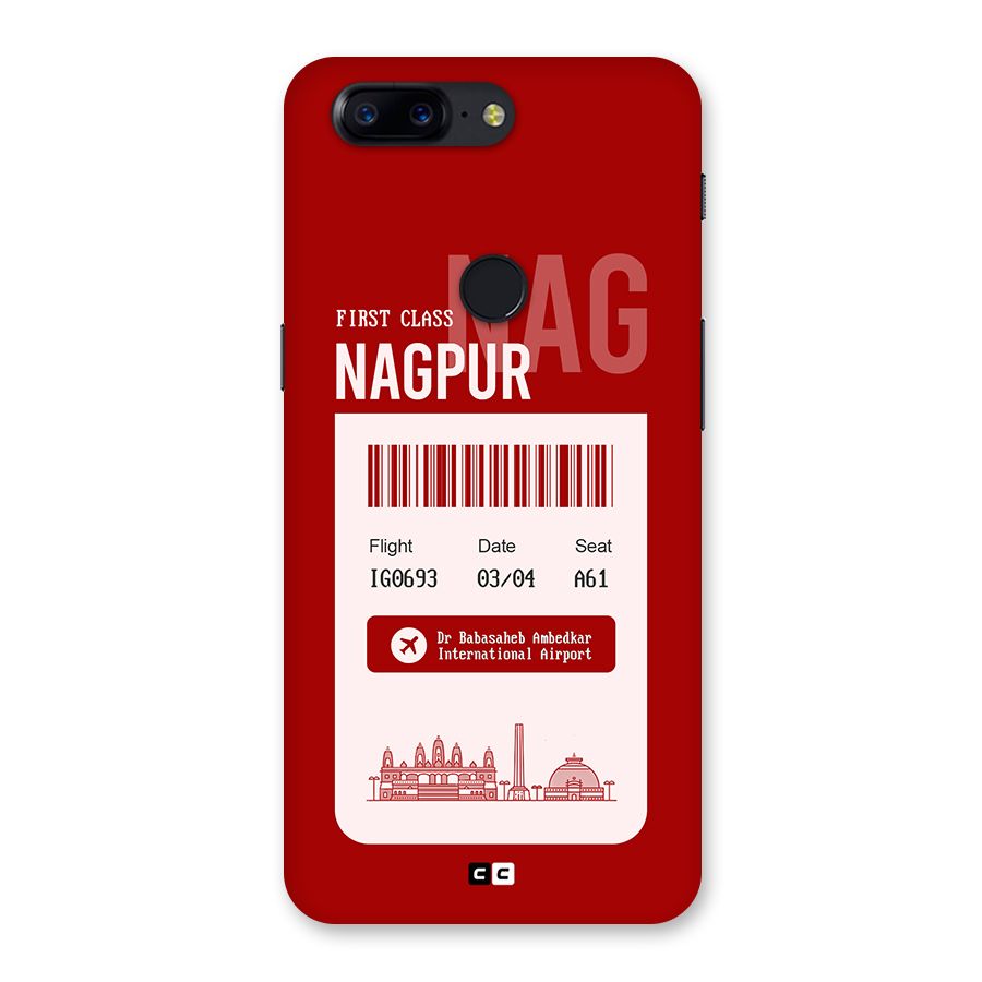 Nagpur Boarding Pass Back Case for OnePlus 5T