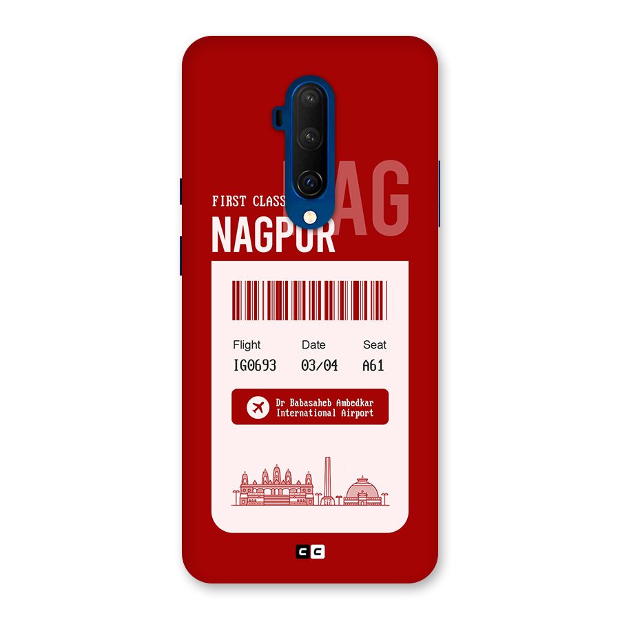 Nagpur Boarding Pass Back Case for OnePlus 7T Pro