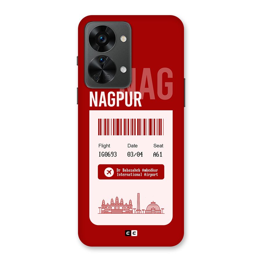 Nagpur Boarding Pass Back Case for OnePlus Nord 2T