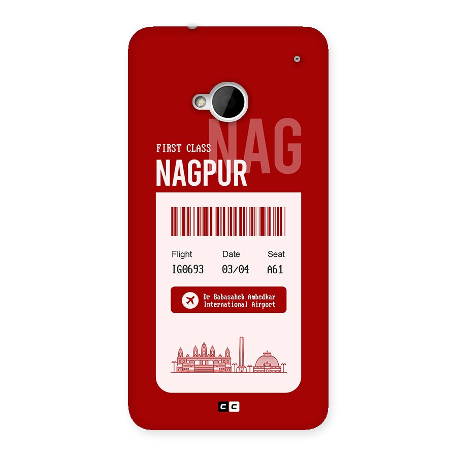 Nagpur Boarding Pass Back Case for One M7 (Single Sim)