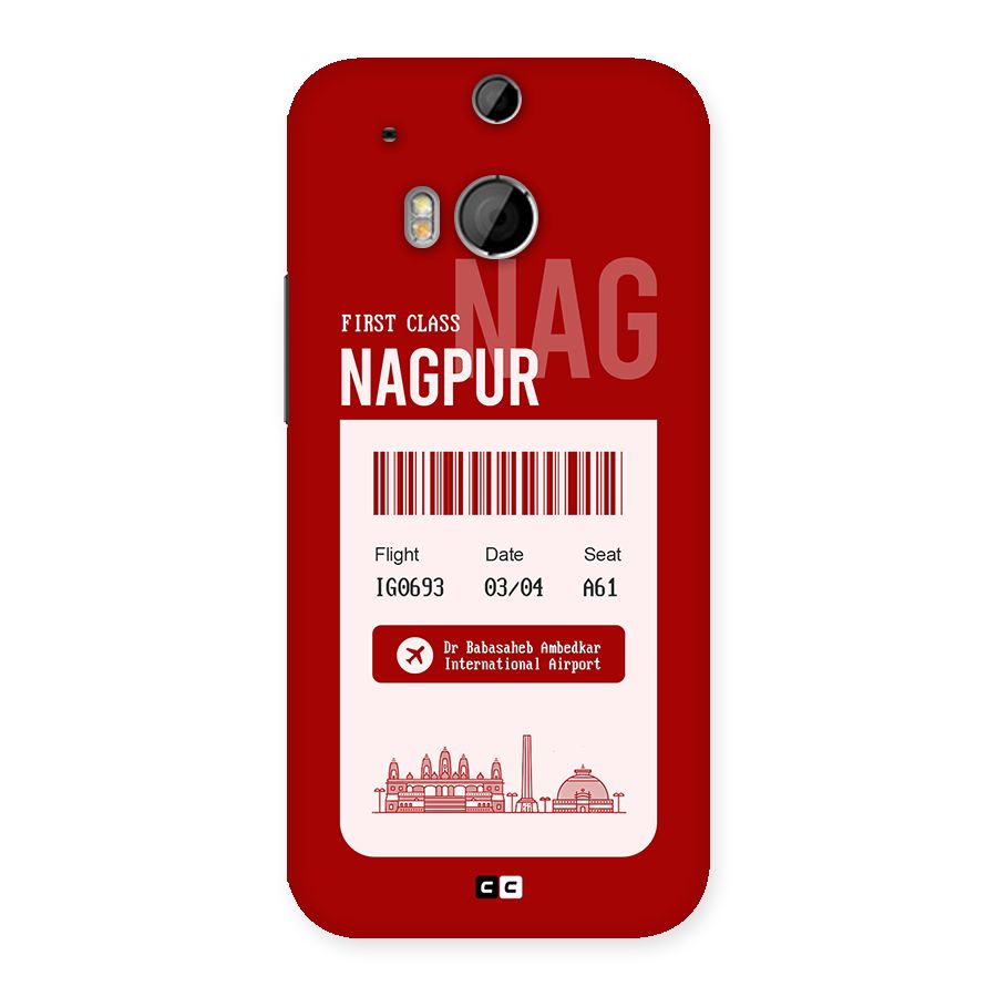 Nagpur Boarding Pass Back Case for One M8