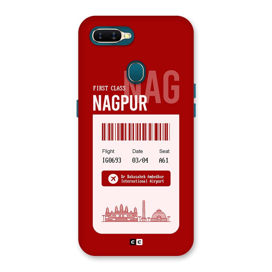 Nagpur Boarding Pass Back Case for Oppo A11k