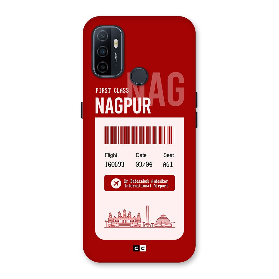 Nagpur Boarding Pass Back Case for Oppo A32