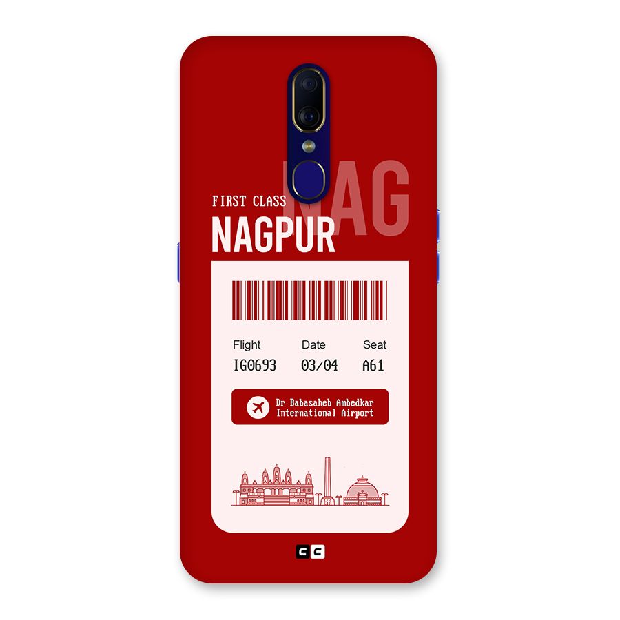 Nagpur Boarding Pass Back Case for Oppo A9