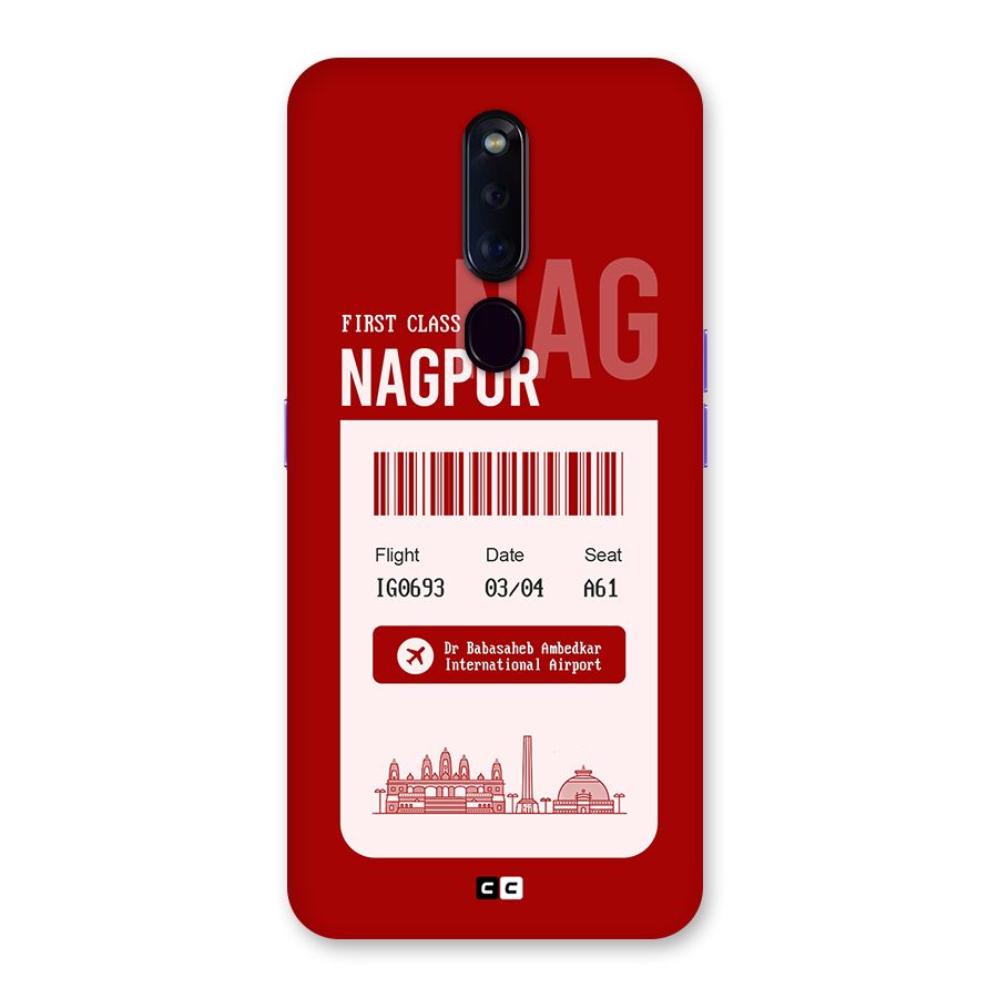 Nagpur Boarding Pass Back Case for Oppo F11 Pro