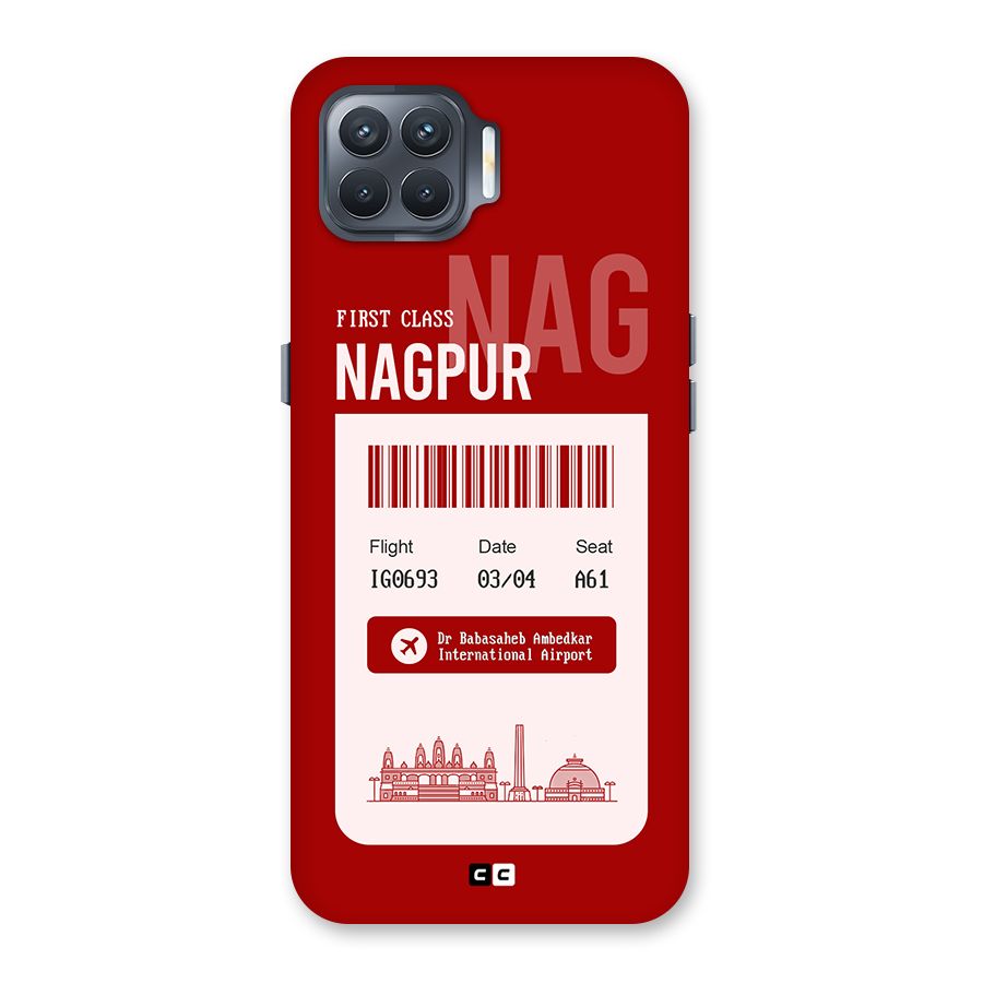 Nagpur Boarding Pass Back Case for Oppo F17 Pro