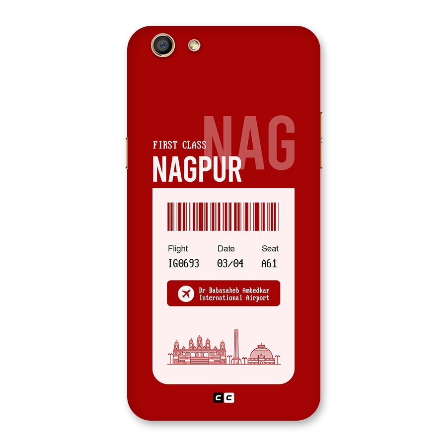 Nagpur Boarding Pass Back Case for Oppo F3