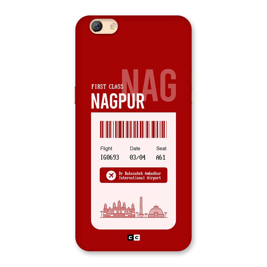 Nagpur Boarding Pass Back Case for Oppo F3 Plus