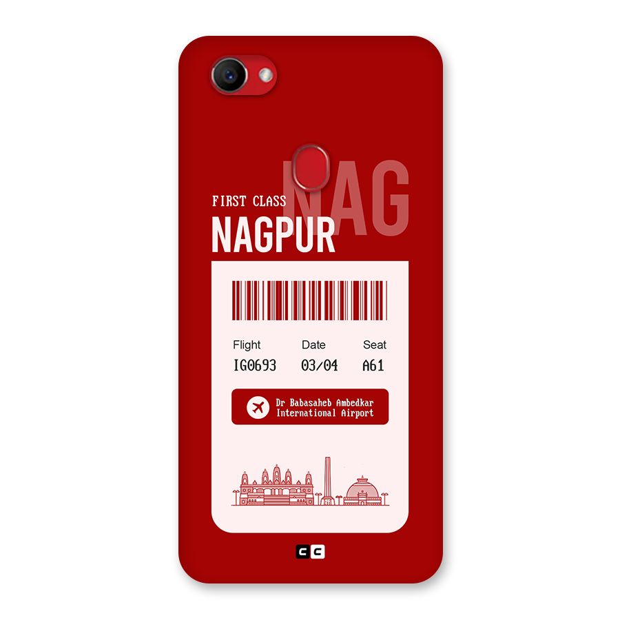 Nagpur Boarding Pass Back Case for Oppo F7