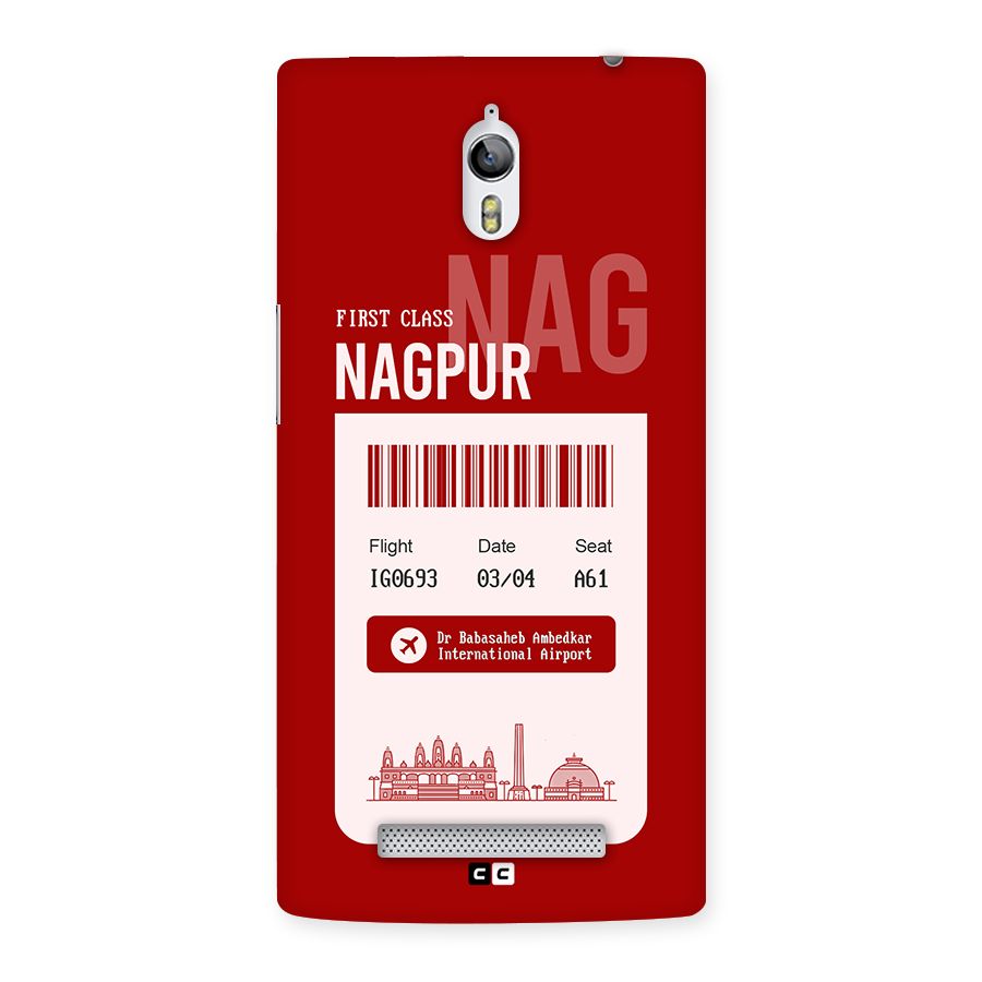 Nagpur Boarding Pass Back Case for Oppo Find 7