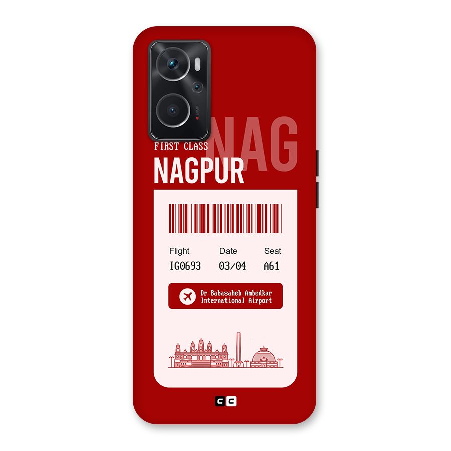 Nagpur Boarding Pass Back Case for Oppo K10 4G