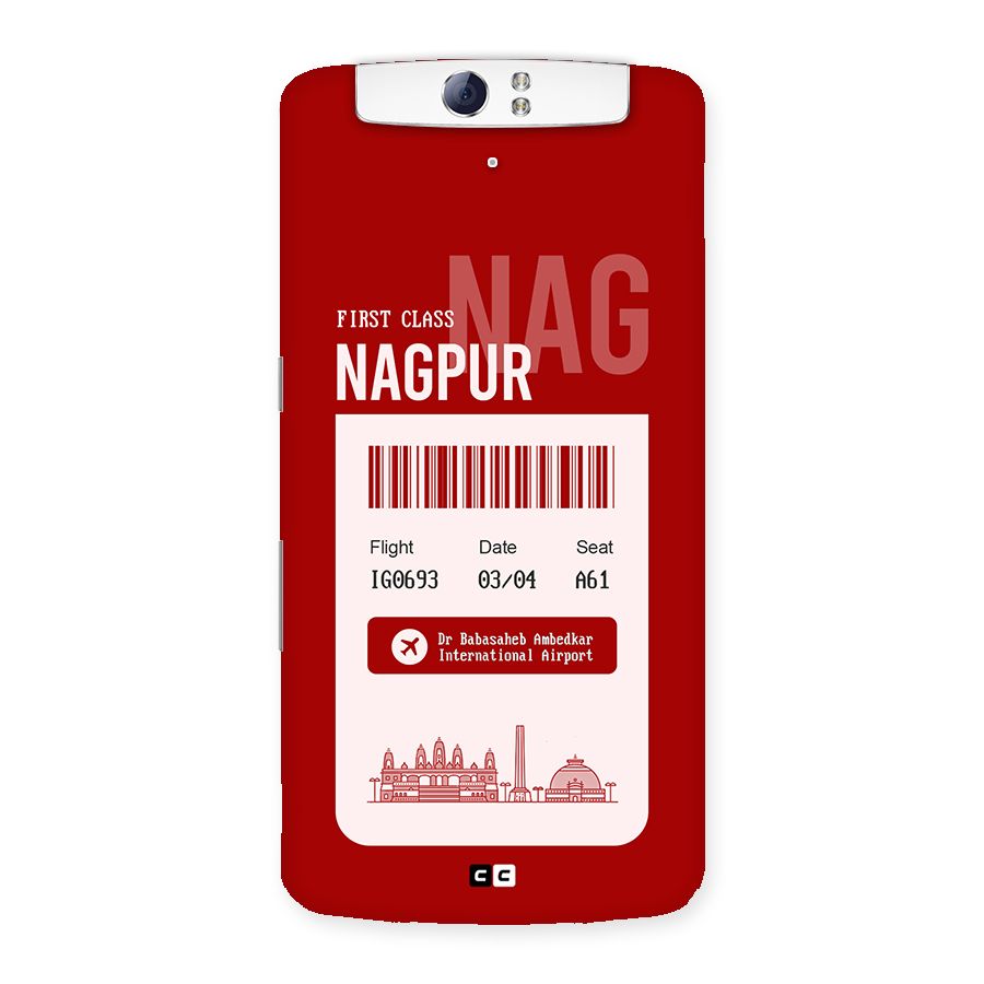 Nagpur Boarding Pass Back Case for Oppo N1
