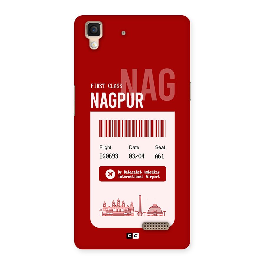 Nagpur Boarding Pass Back Case for Oppo R7