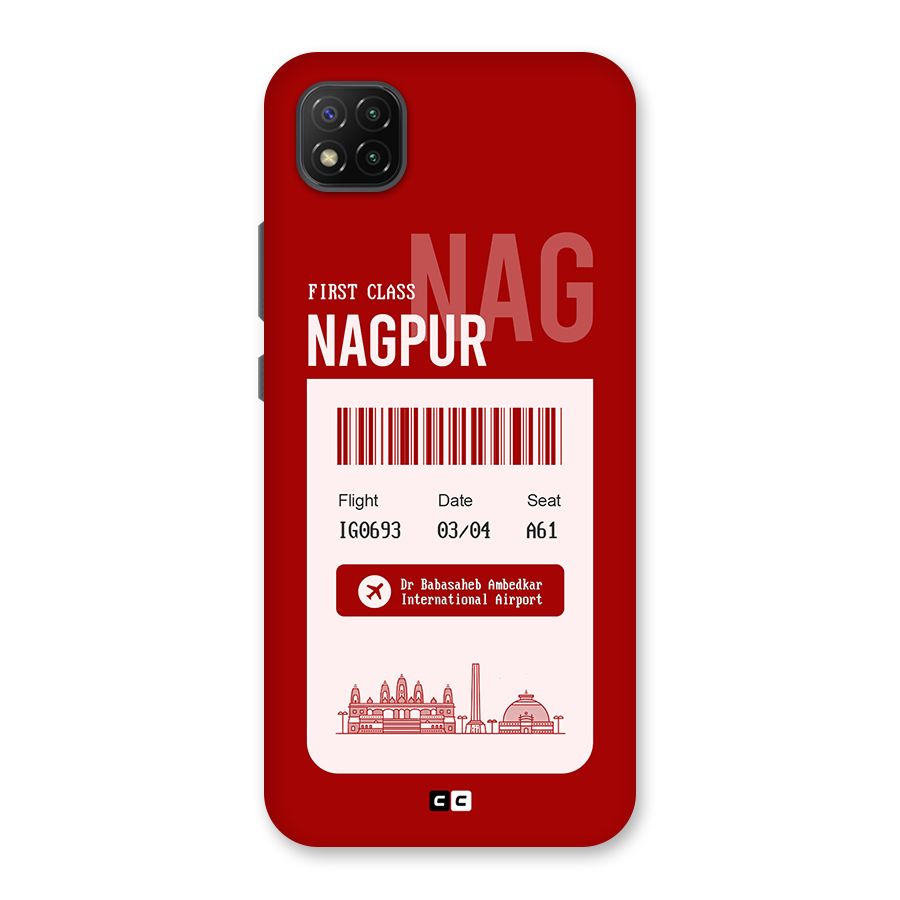 Nagpur Boarding Pass Back Case for Poco C3