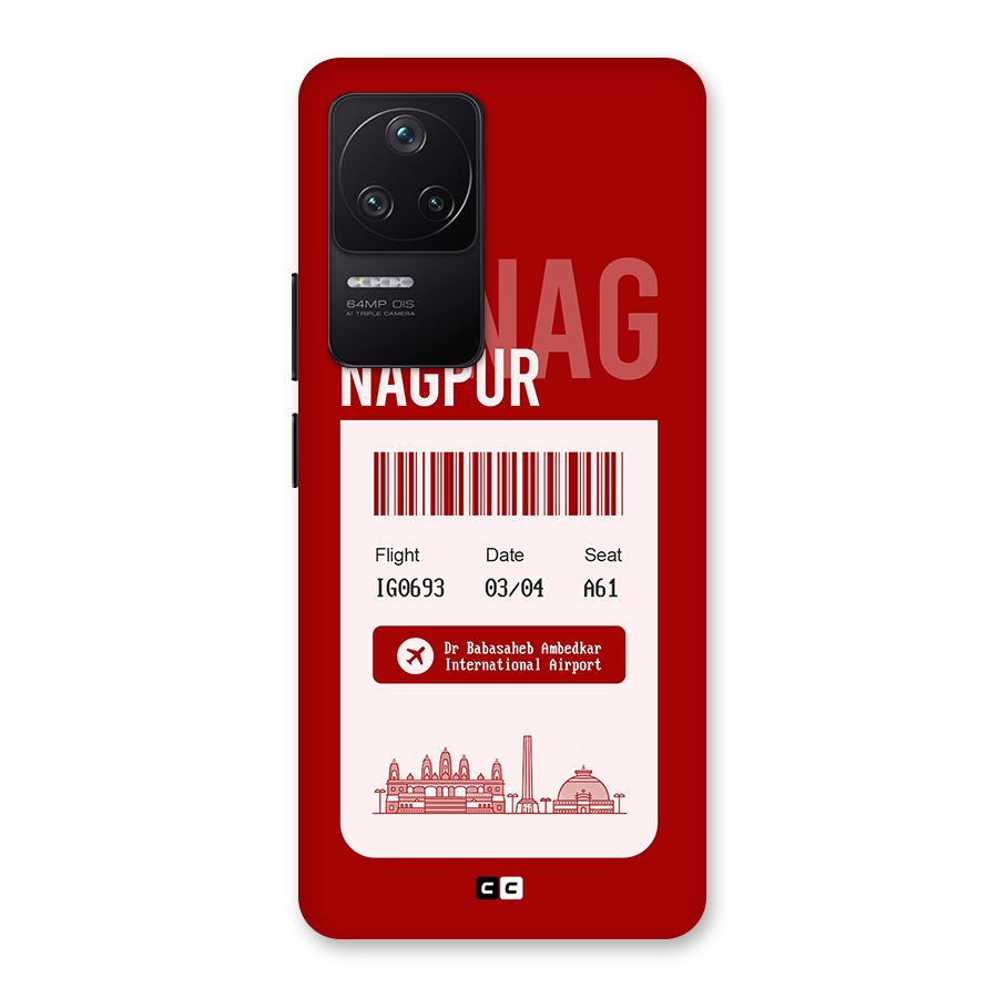 Nagpur Boarding Pass Back Case for Poco F4 5G