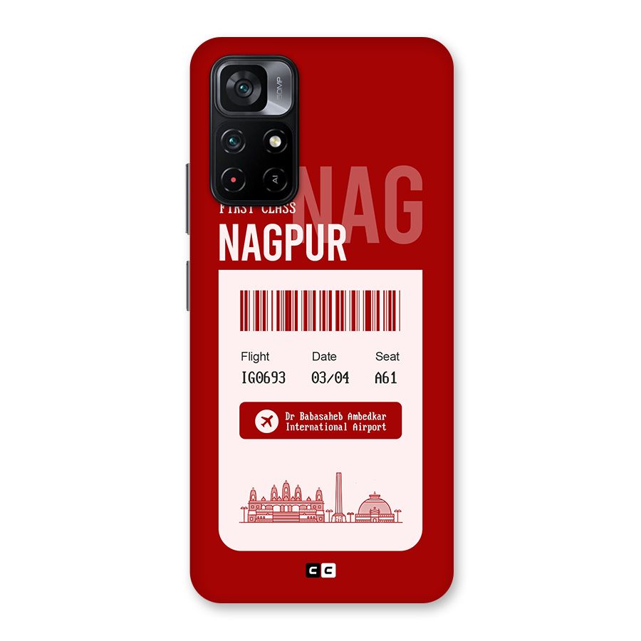 Nagpur Boarding Pass Back Case for Poco M4 Pro 5G