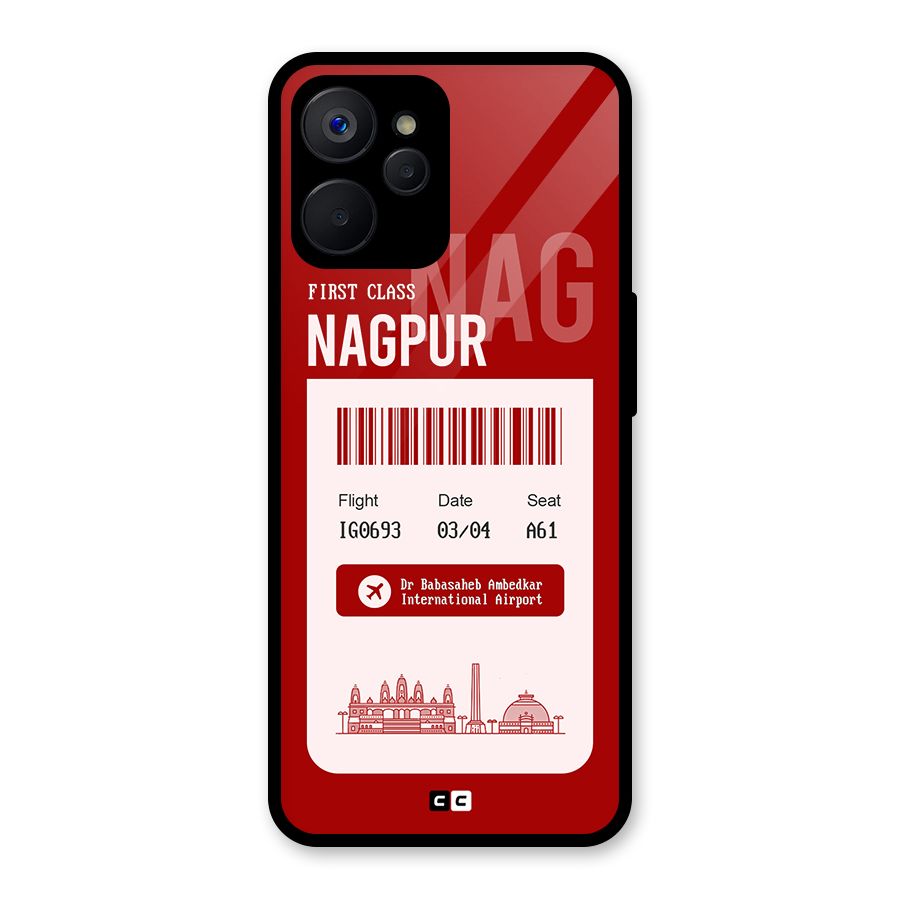 Nagpur Boarding Pass Glass Back Case for Realme 9i 5G