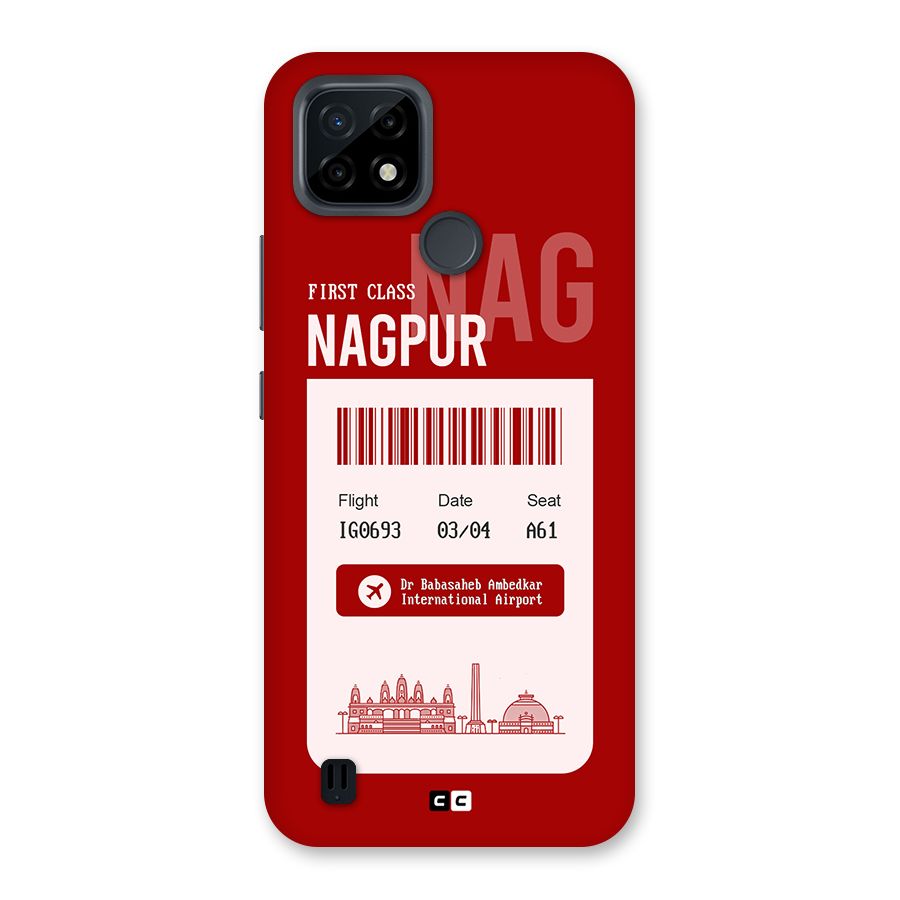 Nagpur Boarding Pass Back Case for Realme C21