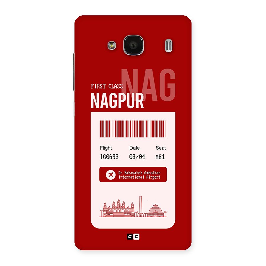 Nagpur Boarding Pass Back Case for Redmi 2 Prime