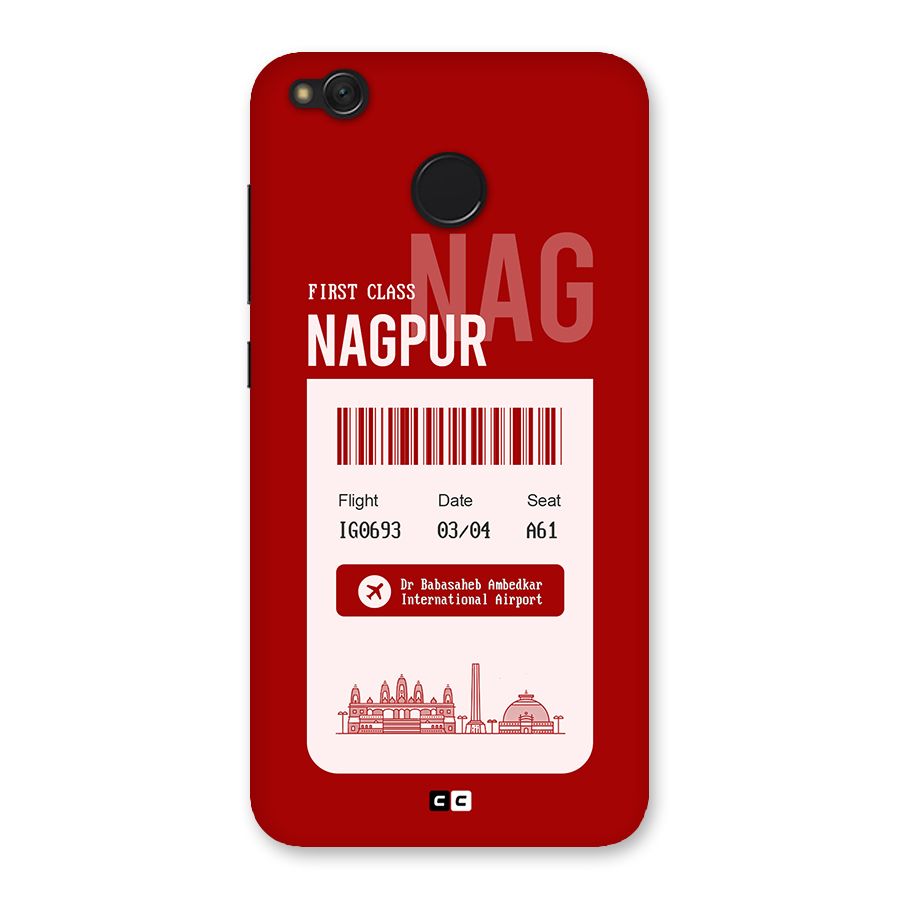 Nagpur Boarding Pass Back Case for Redmi 4