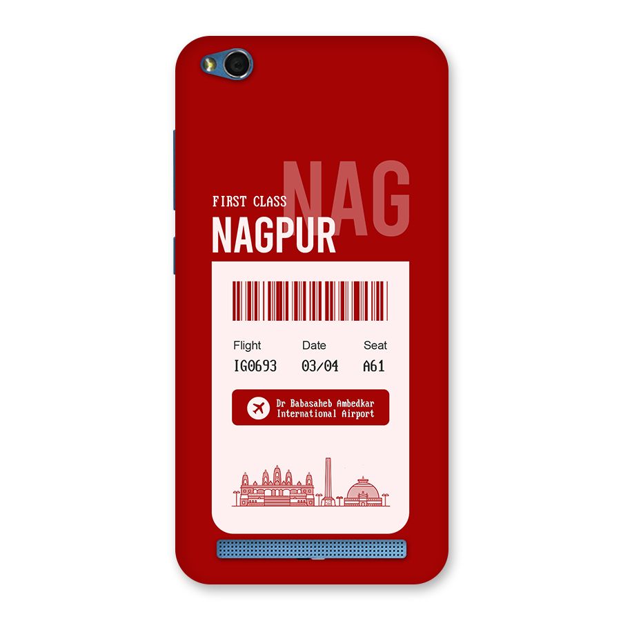 Nagpur Boarding Pass Back Case for Redmi 5A