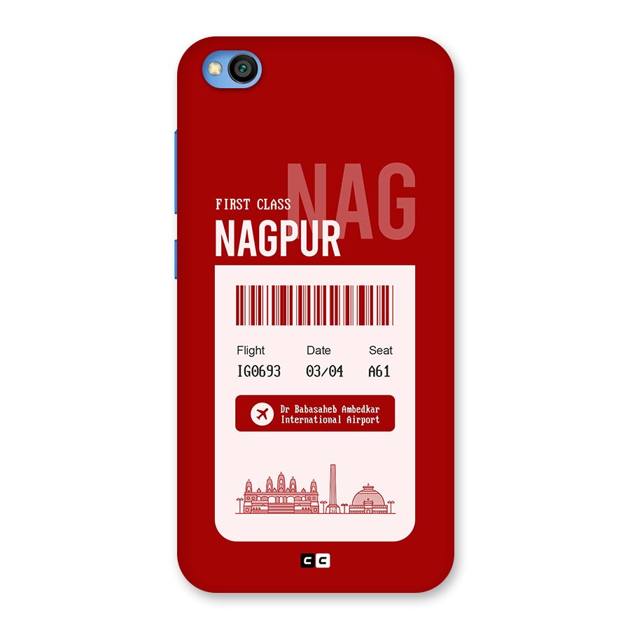 Nagpur Boarding Pass Back Case for Redmi Go