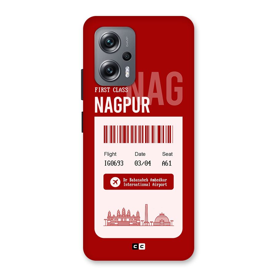 Nagpur Boarding Pass Back Case for Redmi K50i