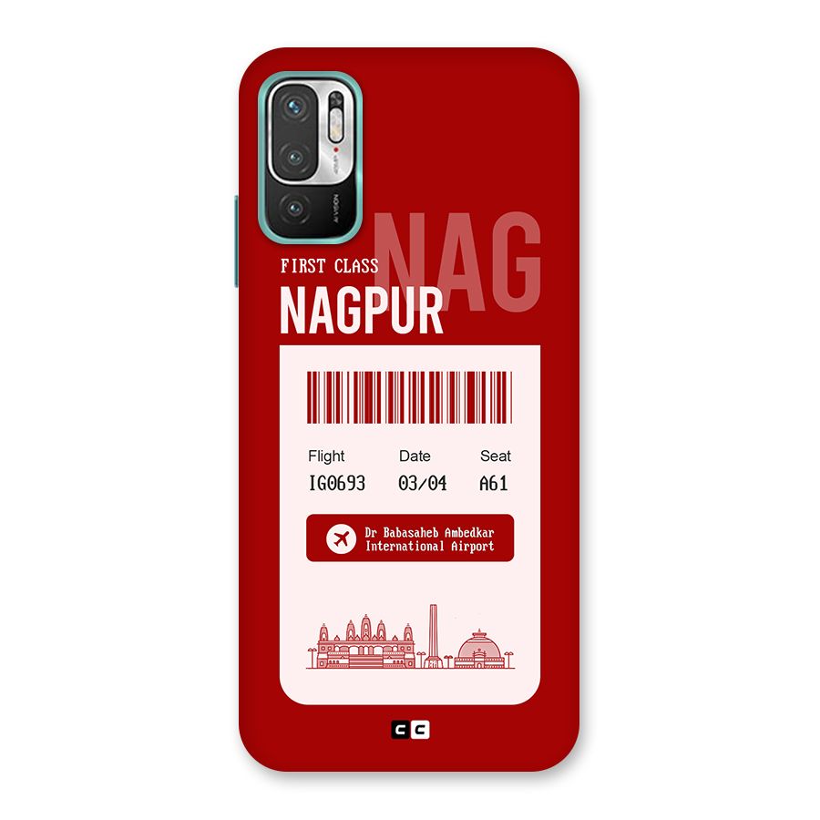 Nagpur Boarding Pass Back Case for Redmi Note 10T 5G
