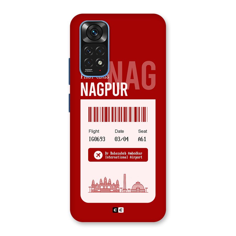Nagpur Boarding Pass Back Case for Redmi Note 11S