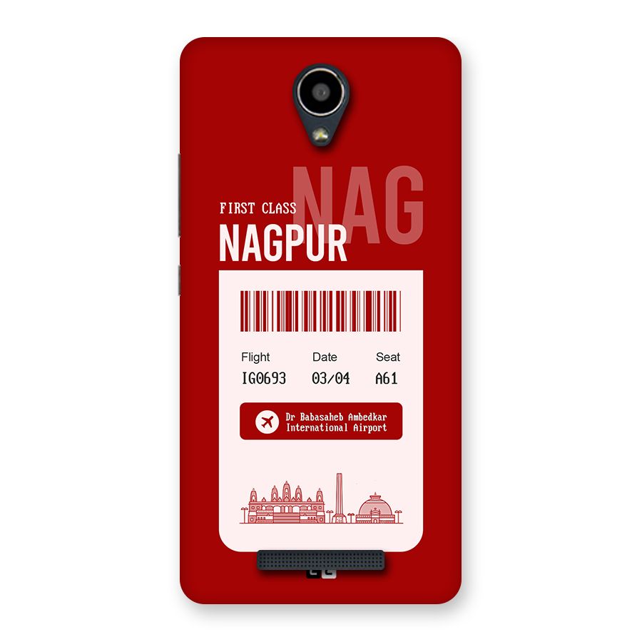 Nagpur Boarding Pass Back Case for Redmi Note 2