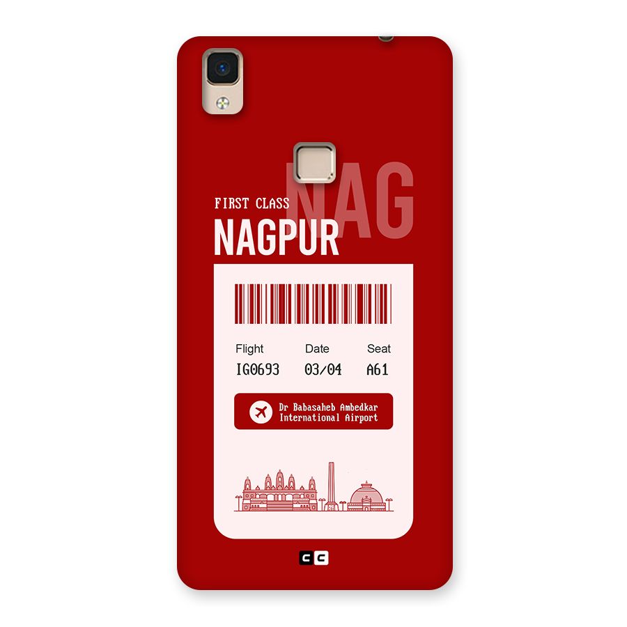 Nagpur Boarding Pass Back Case for V3 Max
