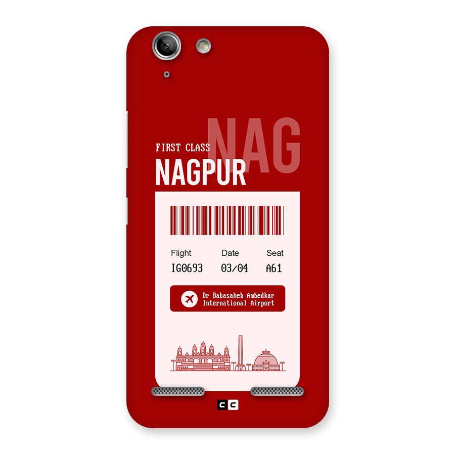 Nagpur Boarding Pass Back Case for Vibe K5 Plus
