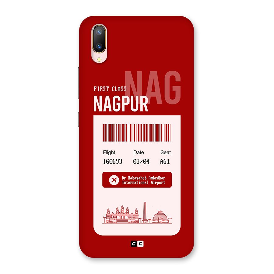 Nagpur Boarding Pass Back Case for Vivo V11 Pro