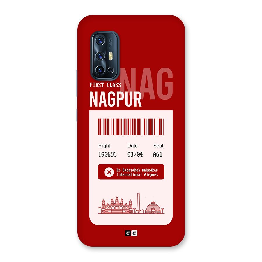 Nagpur Boarding Pass Back Case for Vivo V17