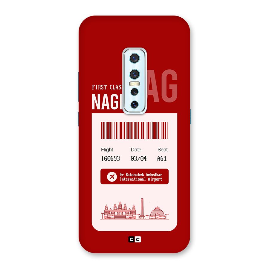 Nagpur Boarding Pass Back Case for Vivo V17 Pro