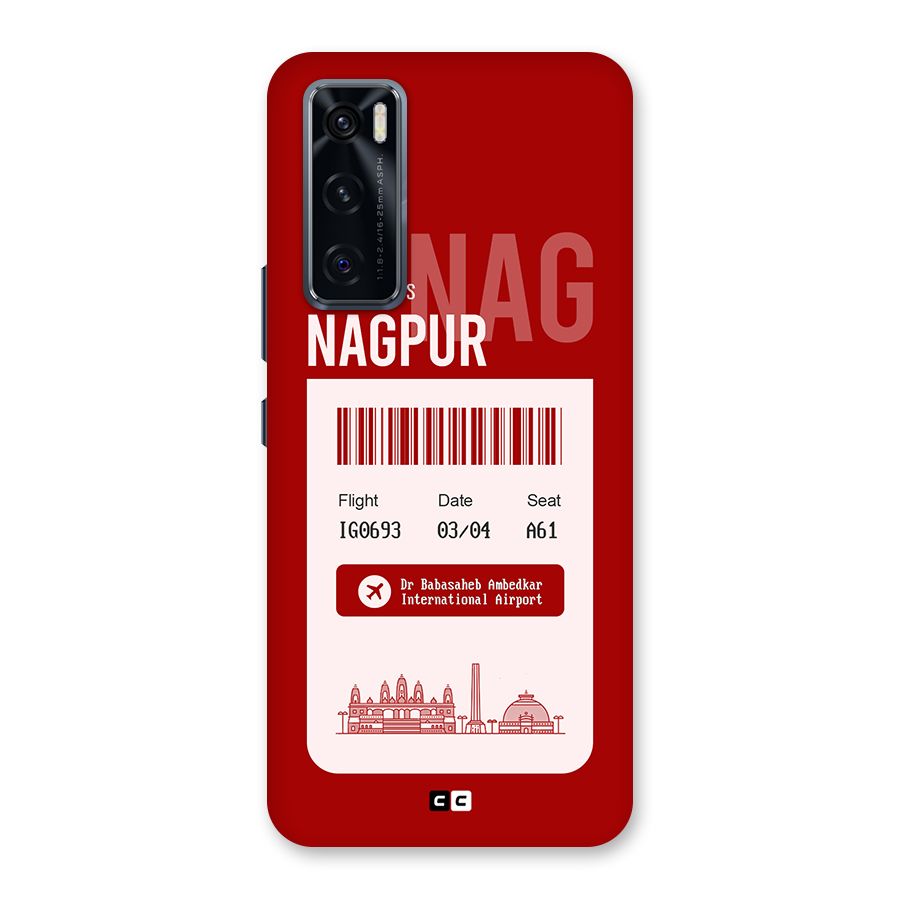 Nagpur Boarding Pass Back Case for Vivo V20 SE
