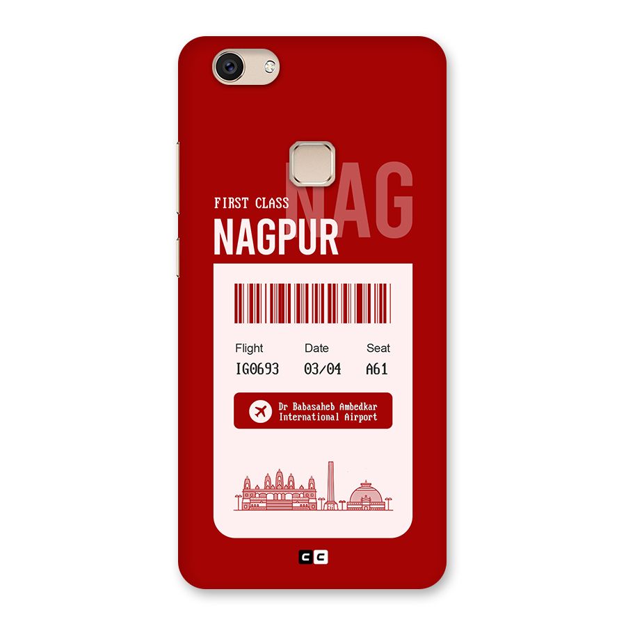 Nagpur Boarding Pass Back Case for Vivo V7