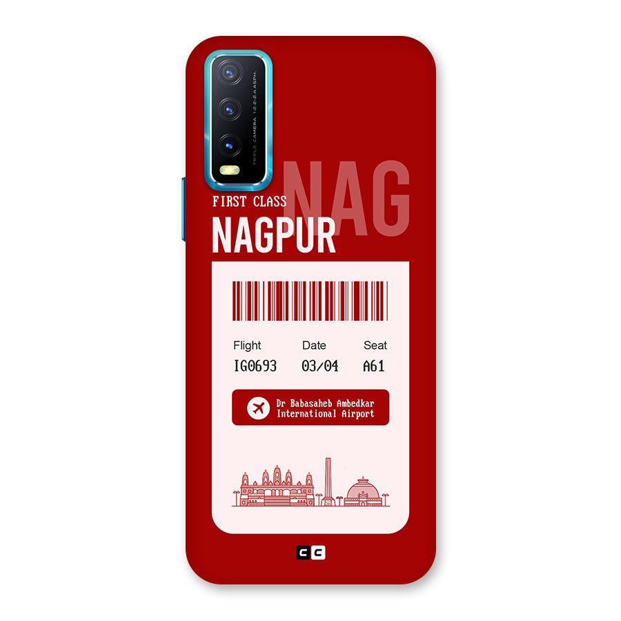Nagpur Boarding Pass Back Case for Vivo Y20G