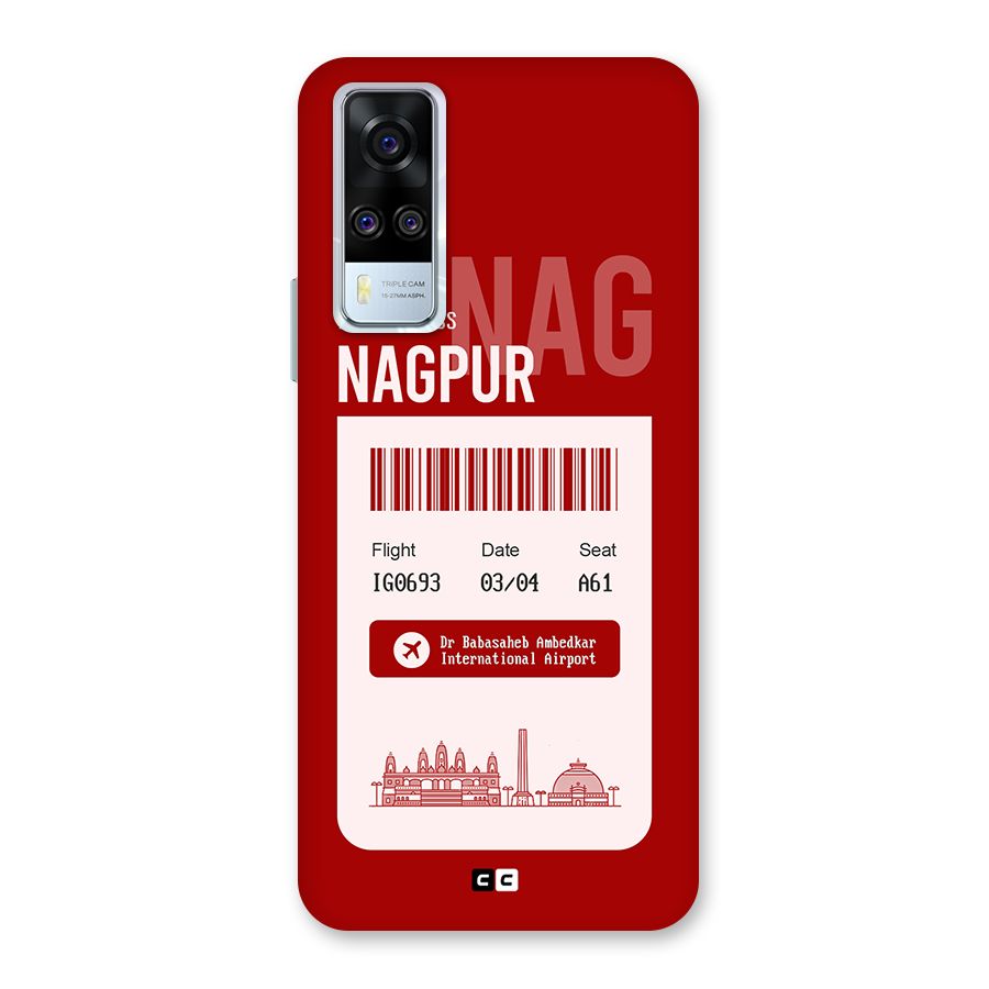 Nagpur Boarding Pass Back Case for Vivo Y31