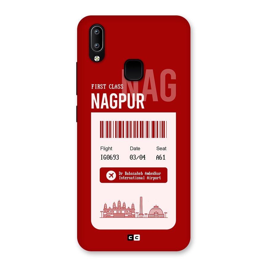 Nagpur Boarding Pass Back Case for Vivo Y93