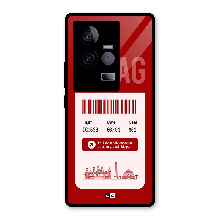 Nagpur Boarding Pass Glass Back Case for Vivo iQOO 11 5G