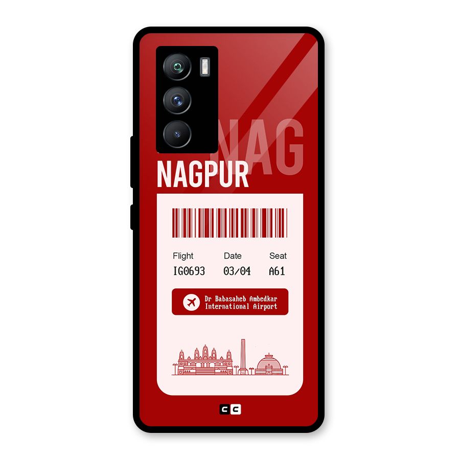 Nagpur Boarding Pass Glass Back Case for Vivo iQOO 9 SE