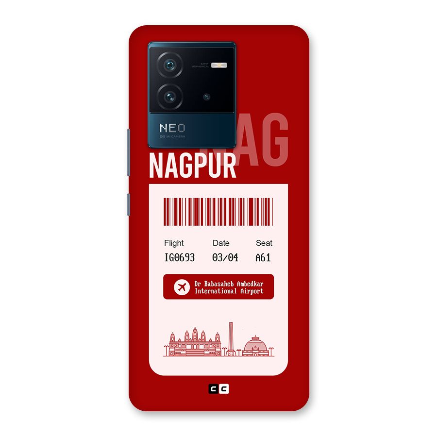 Nagpur Boarding Pass Back Case for Vivo iQOO Neo 6 5G