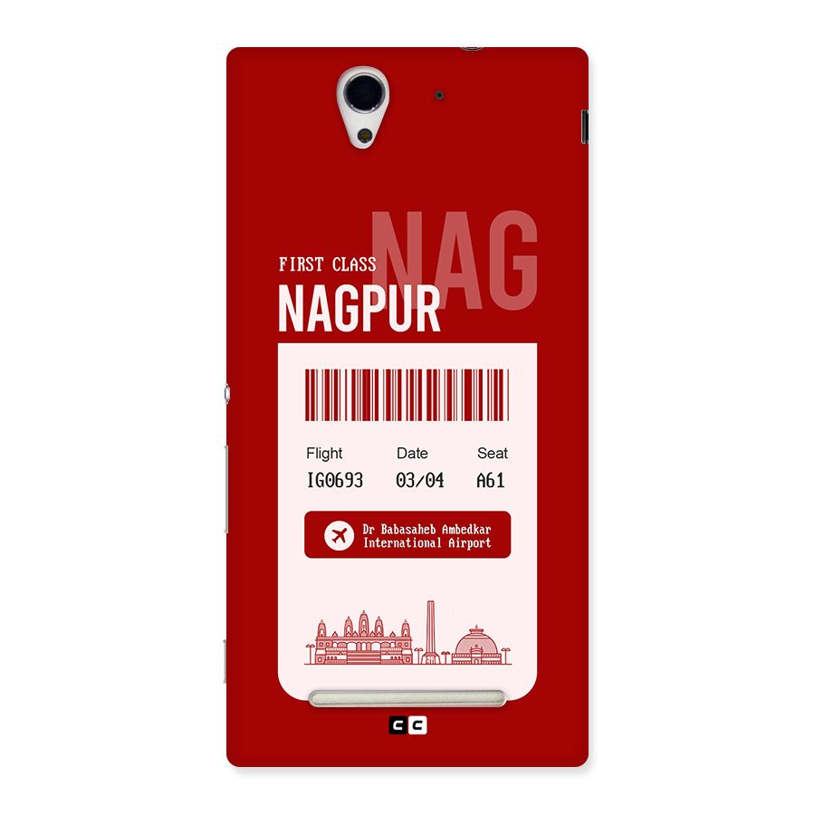 Nagpur Boarding Pass Back Case for Xperia C3