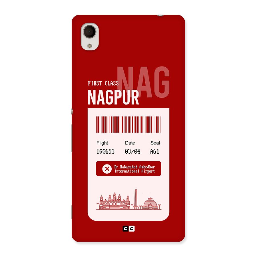 Nagpur Boarding Pass Back Case for Xperia M4