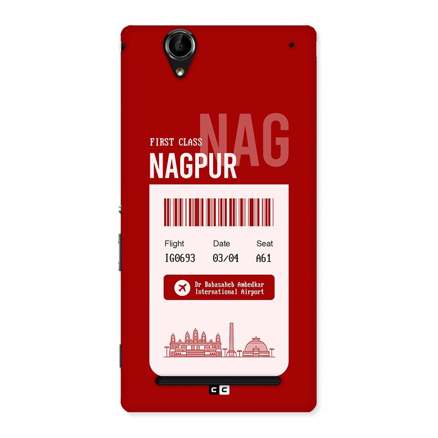 Nagpur Boarding Pass Back Case for Xperia T2