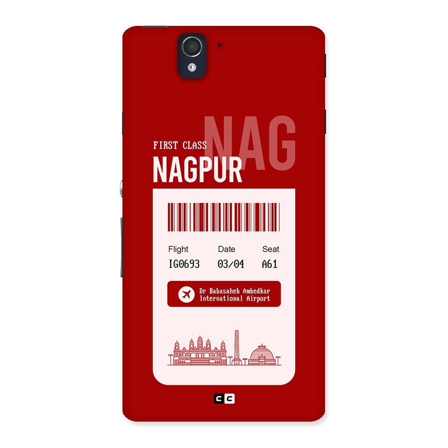 Nagpur Boarding Pass Back Case for Xperia Z