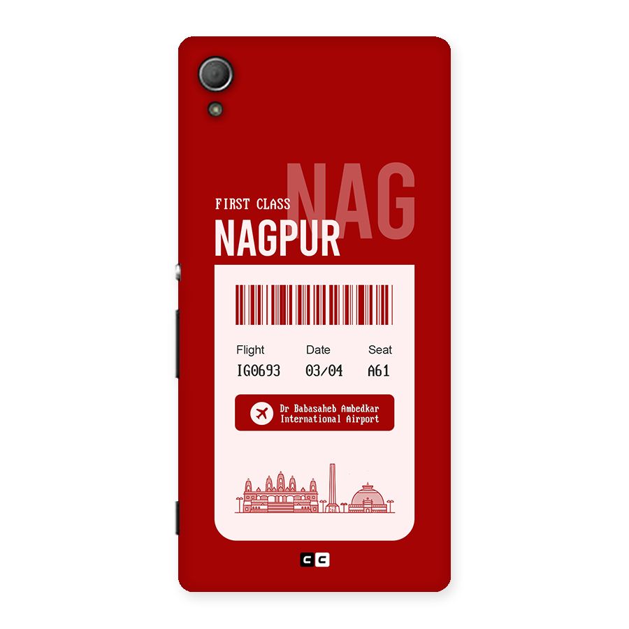Nagpur Boarding Pass Back Case for Xperia Z3 Plus
