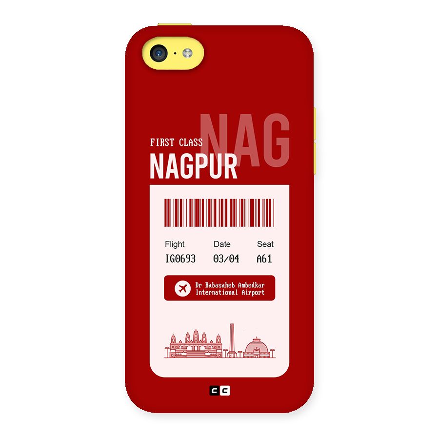 Nagpur Boarding Pass Back Case for iPhone 5C